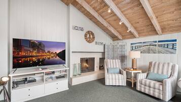 TV, DVD player, stereo