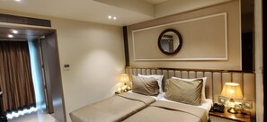 Deluxe Double or Twin Room | Premium bedding, in-room safe, desk, laptop workspace - Sheetal Residency (Mumbai)