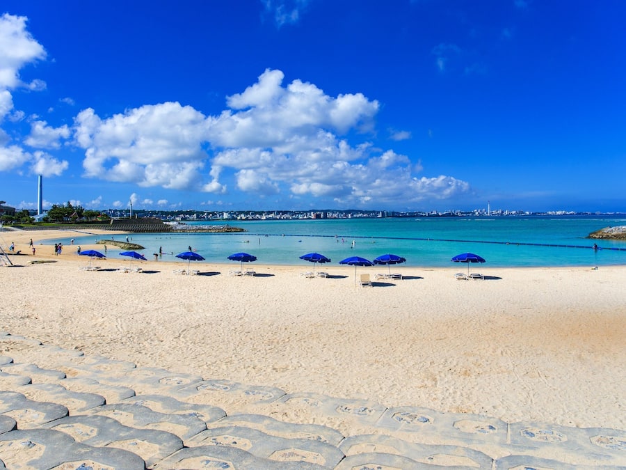 Beach nearby, white sand