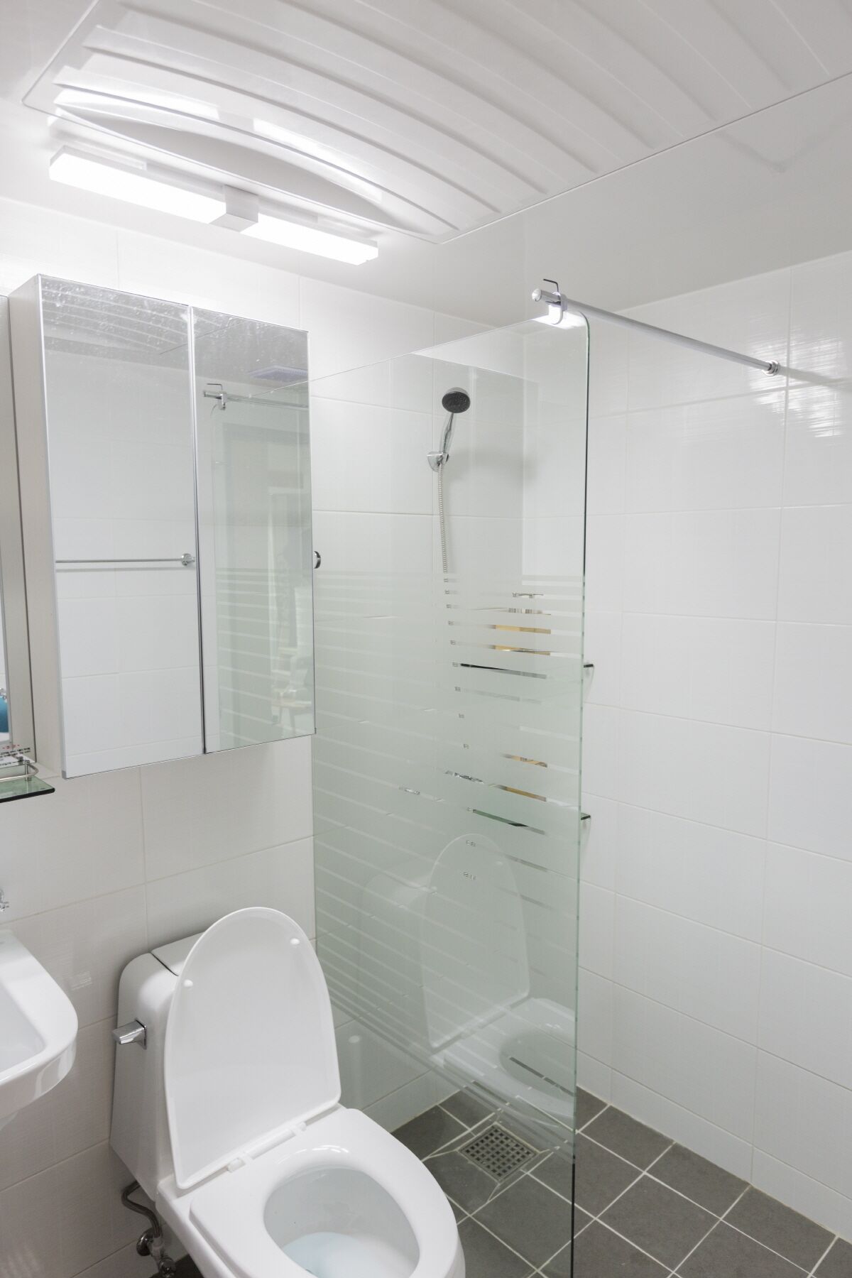 Standard Suite (#2) | Bathroom | Shower, free toiletries, hair dryer, towels