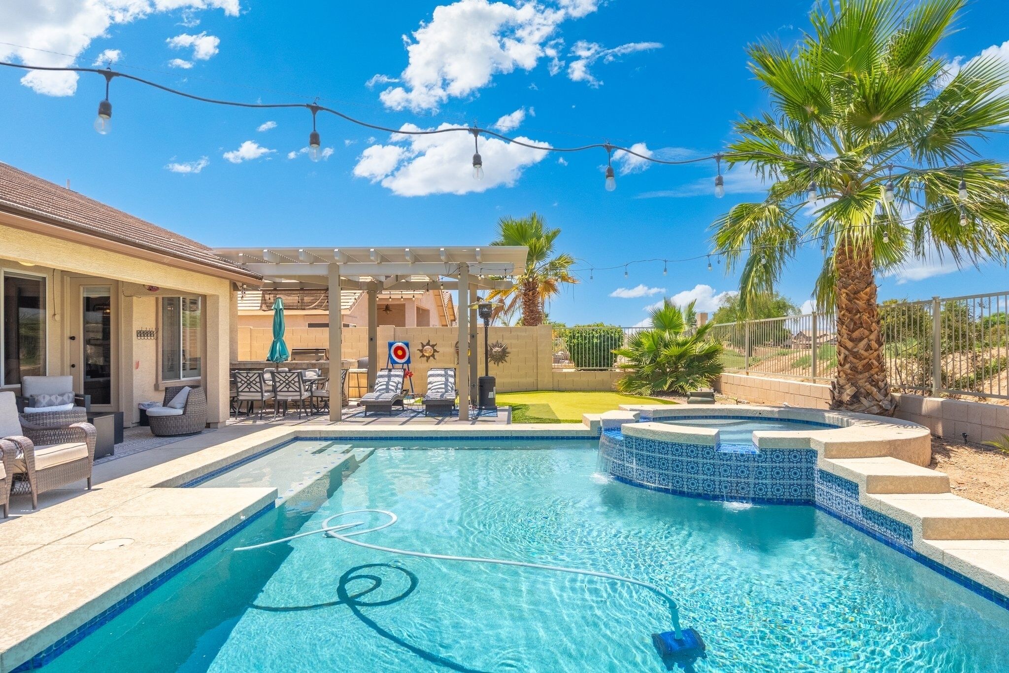 屋外プール、温水プール