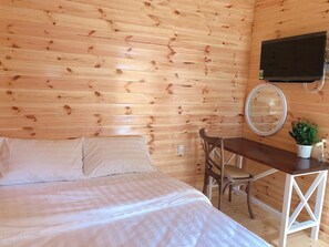 Double Room | Bathroom | Shower, hair dryer, slippers, towels