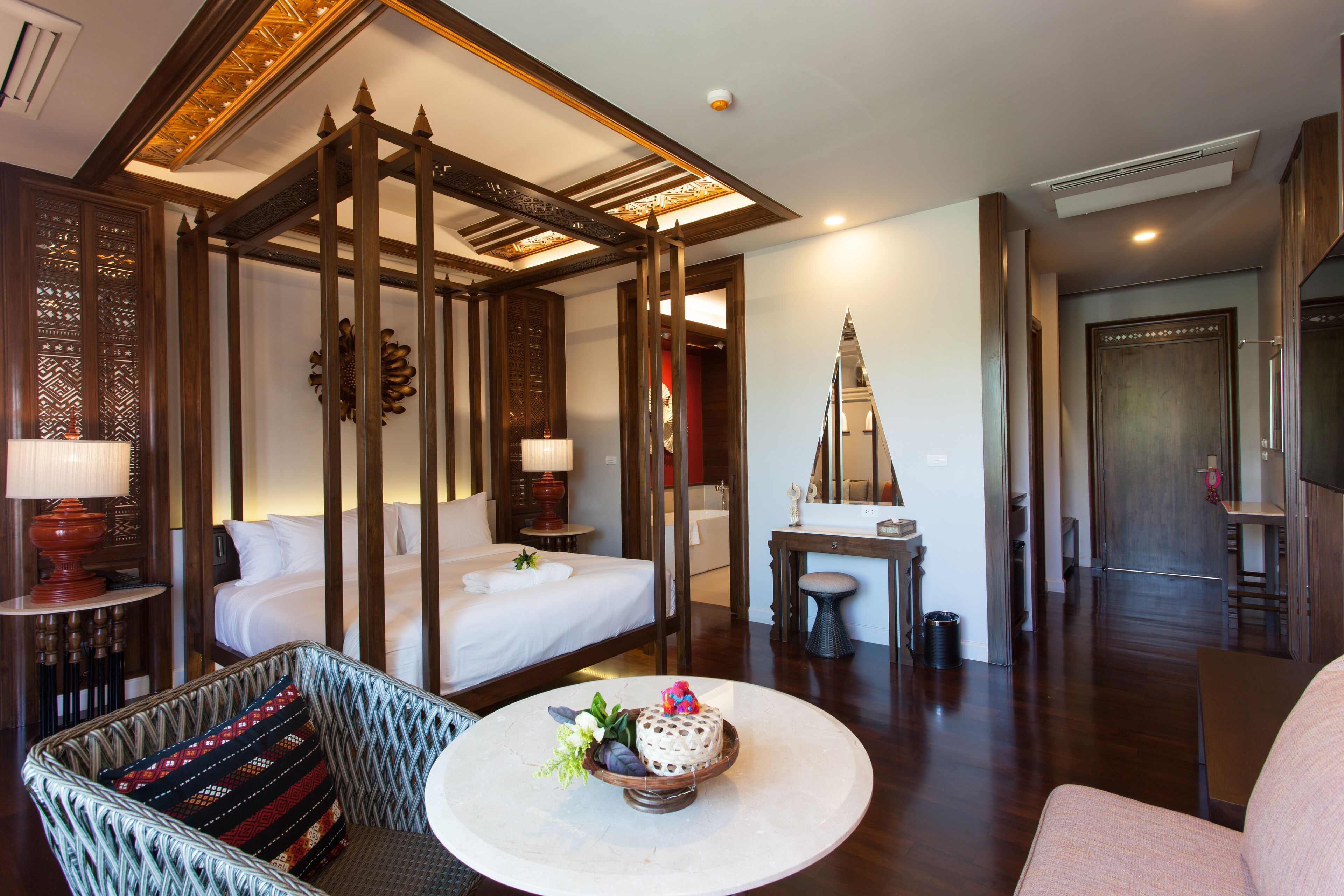 Premium bedding, memory-foam beds, minibar, in-room safe
