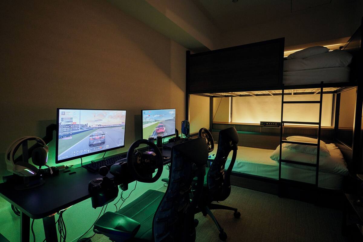 Kamar Desain, Bebas Asap Rokok (Gaming Bunk) | Seprai premium, selimut bulu angsa, dan brankas
