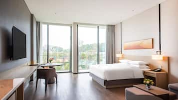 ห้องพัก, เตียงคิงไซส์ 1 เตียง และโซฟาเบด | เตียงพร้อมฟูกเสริมที่นอน, มินิบาร์, ตู้นิรภัยในห้องพัก, โต๊ะทำงาน