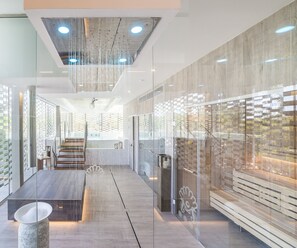 Body treatments, body scrubs, facials, manicures and pedicures, massages