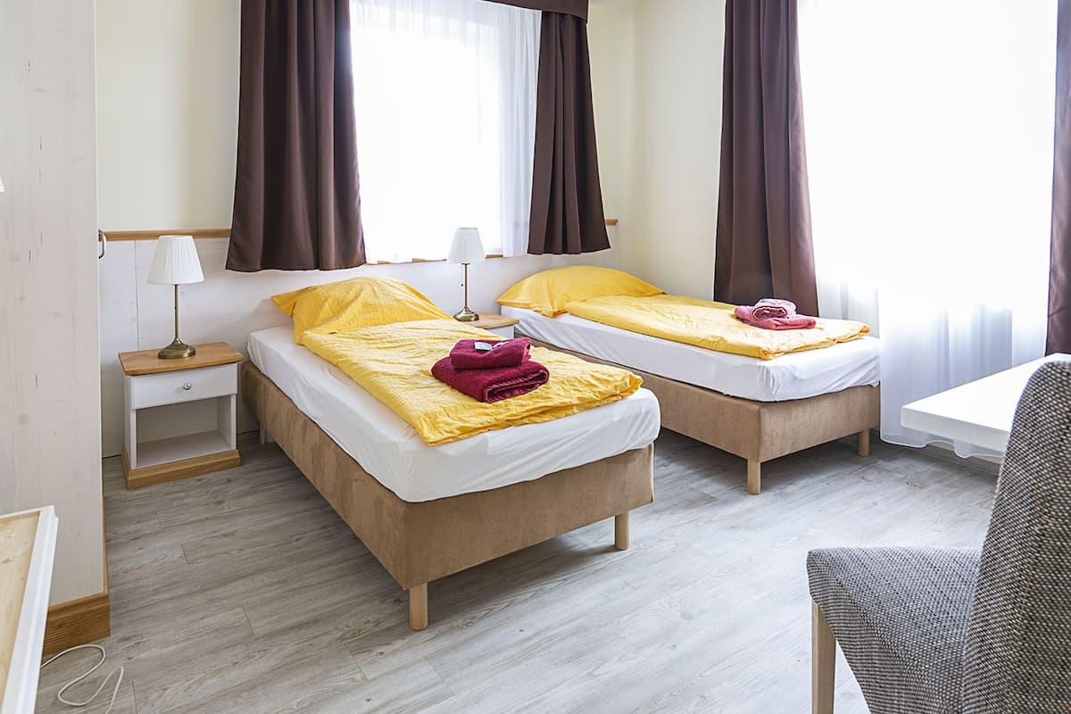 Soundproofing, cribs (free), rollaway beds (surcharge), WiFi (free)