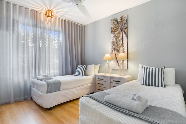 Apartment, 2 Bedrooms | 2 bedrooms, blackout curtains, iron/ironing board, free WiFi
