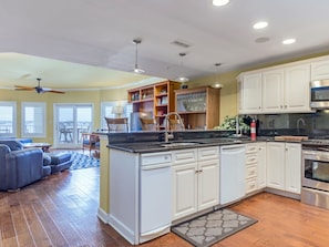 Microwave, dishwasher