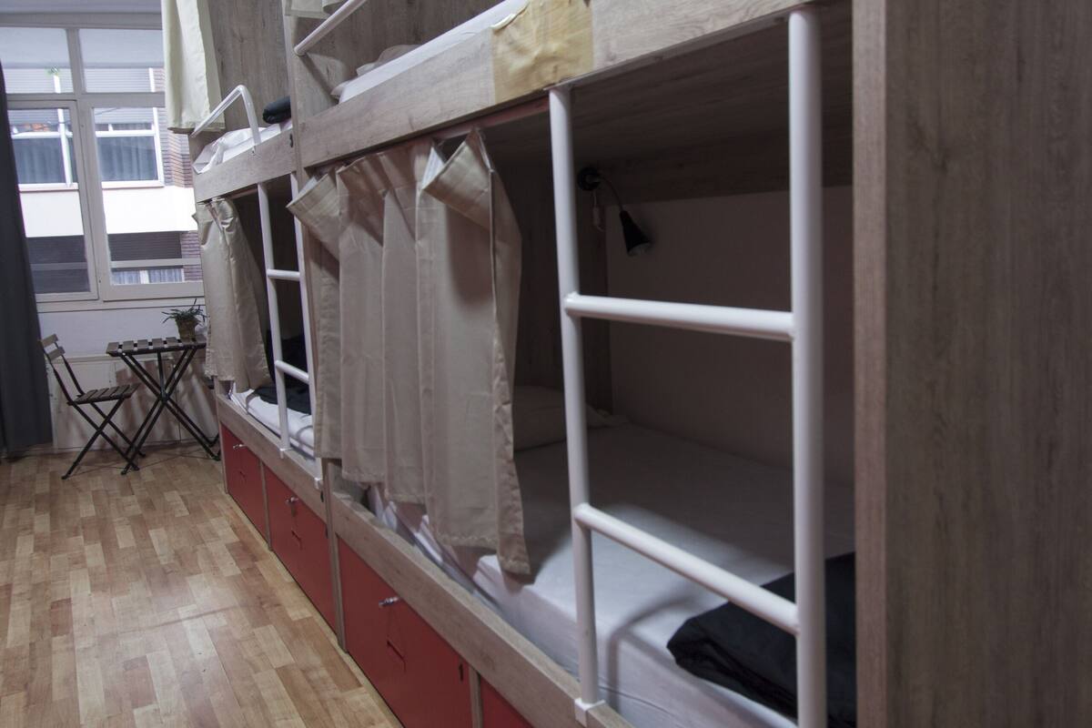 Shared Dormitory, Women only (1 bed in a 4-Bed Dormitory Room) | Soundproofing, WiFi (free), bed sheets