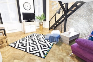 Apartamento, 1 habitación | Zona de estar