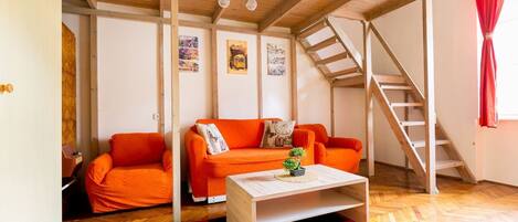 Apartment, 1 Bedroom | Living area