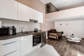 아파트, 침실 1개 | 전용 주방 | 유아용 의자