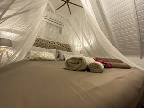 1 bedroom, iron/ironing board, travel crib, free WiFi