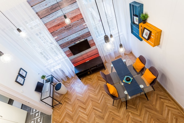 Apartment, 1 Bedroom | Living area - Oktober 6 6 Apartment (Budapest)