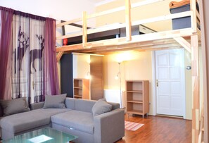 Leilighet, 1 soverom | Oppholdsområde