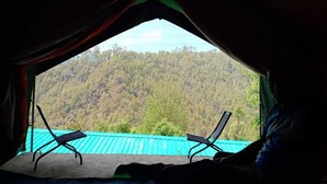 View from room - WILD ROOTS RIVER CAMP NAINITAL (Dhari)