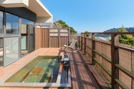 Terrace/patio. With openair bath Entire ryokan reservation Nea / Ashigarashimo-gun Kanagawa