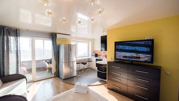 Apartment | 1 Schlafzimmer, Bügeleisen/Bügelbrett, kostenloses WLAN, Bettwäsche