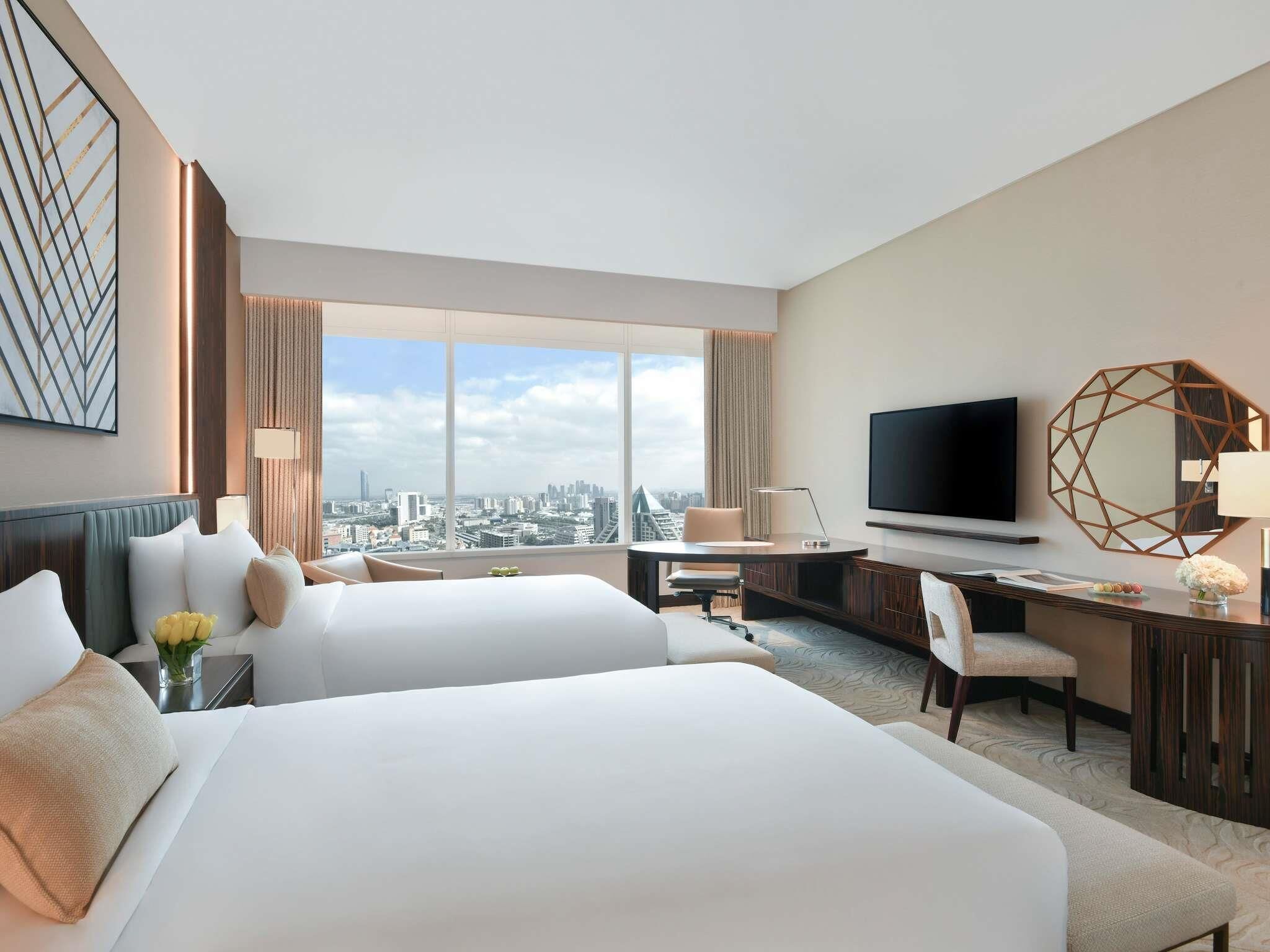 Habitación Deluxe, 2 camas individuales | Ropa de cama de alta calidad y minibar 