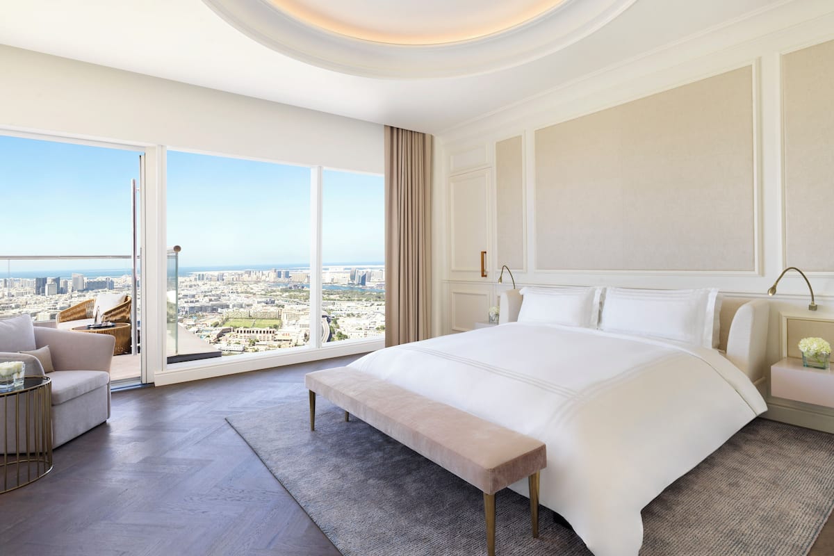 Presidential-suite - flere senge - terrasse | 1 soveværelse, premium-sengetøj, minibar, pengeskab på værelset