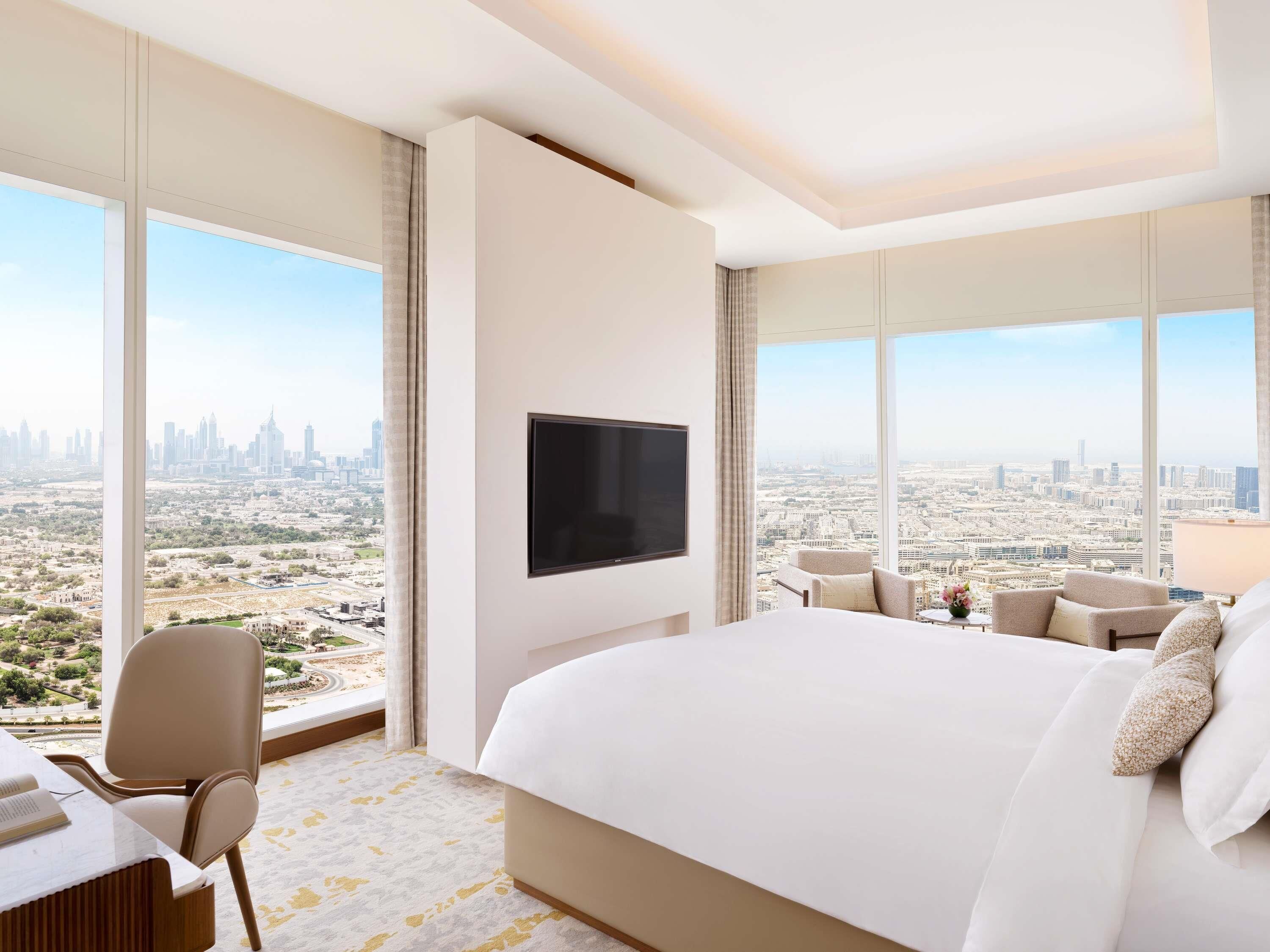 One-Bedroom King Suite with Club Millésime Access. | Premium bedding, pillowtop beds, minibar, in-room safe