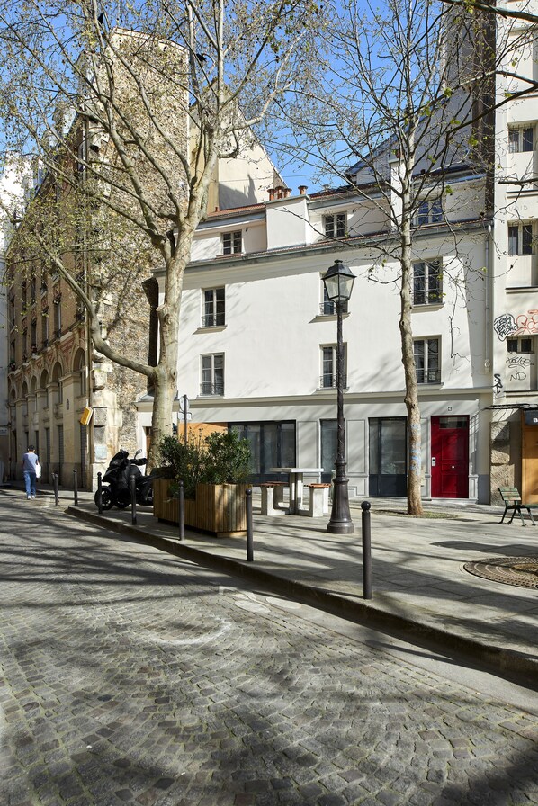 Façana frontal de l'allotjament