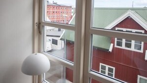 Byutsikt fra overnattingsstedet