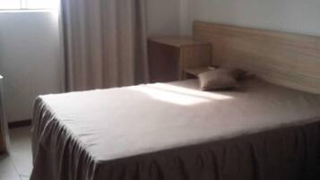 Desk, blackout curtains, free WiFi