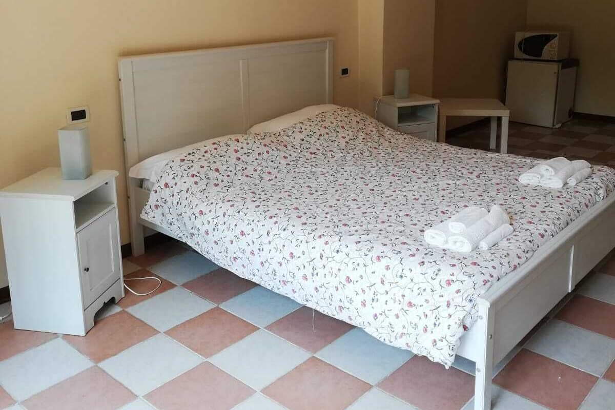 Chambre Double (Blu) | 1 chambre, bureau, draps fournis
