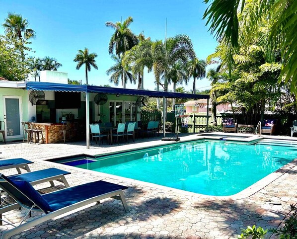 Außenpool, beheizter Pool