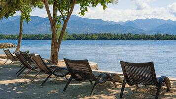 Private beach, scuba diving