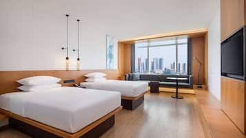 Superior Twin Room, 2 Twin Beds, Smoking, City View | Minibar, in-room safe, blackout drapes, iron/ironing board