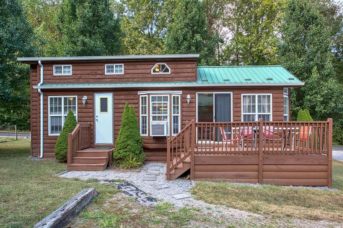 家庭小屋, 私人浴室, 山景 (Elk Forrest) | 1 多间卧室、高档床上用品、记忆海绵床垫、特色装修