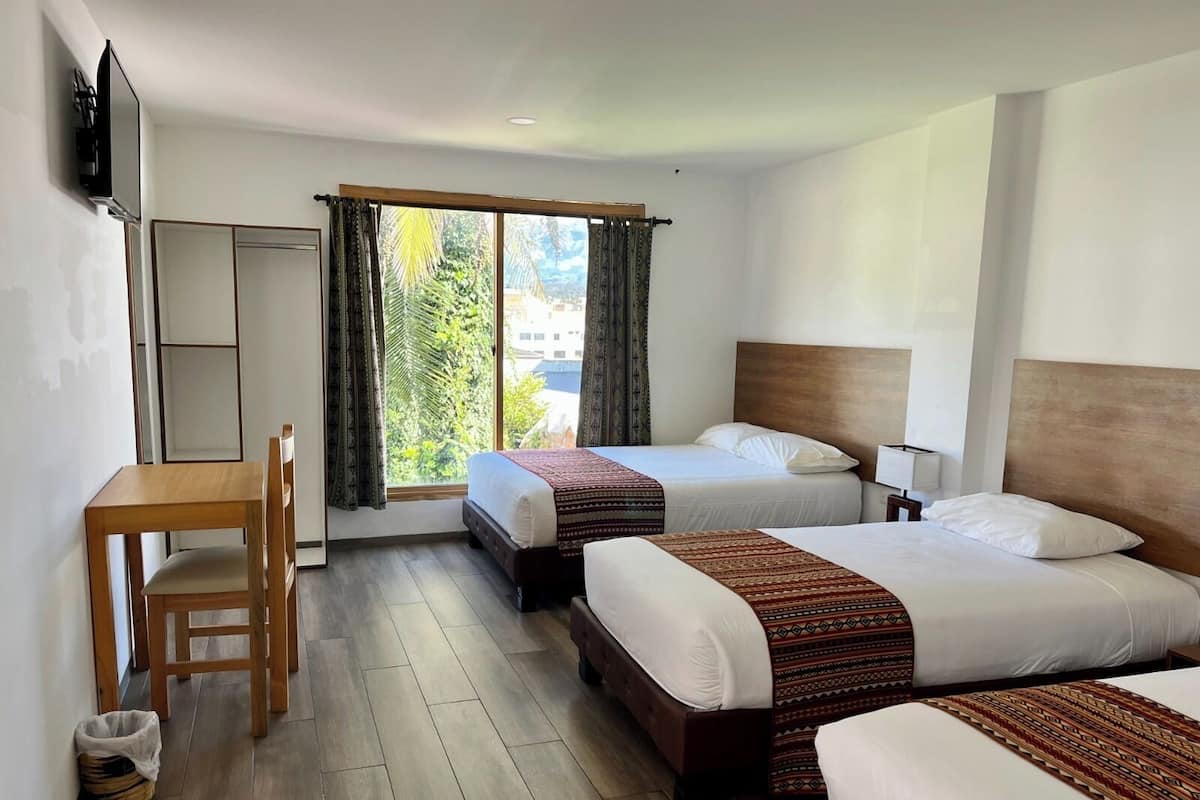 Family Triple Room, Multiple Beds | Desk, laptop workspace, free WiFi, bed sheets