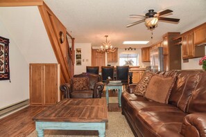 Fernseher, Kamin, DVD-Player