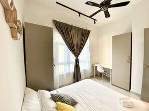 2 chambres, fer et planche à repasser, Wi-Fi, literie fournie