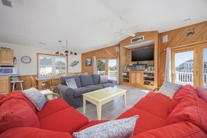 TV, DVD player - 1446 - Whale Of A Good Time, 6-bed 6-bath Corolla, NC, pet friendly, private pool (Corolla)