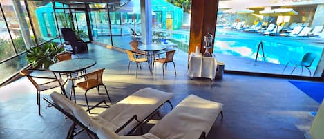 Sauna, hot tub, steam room, hot springs, mud baths, massages