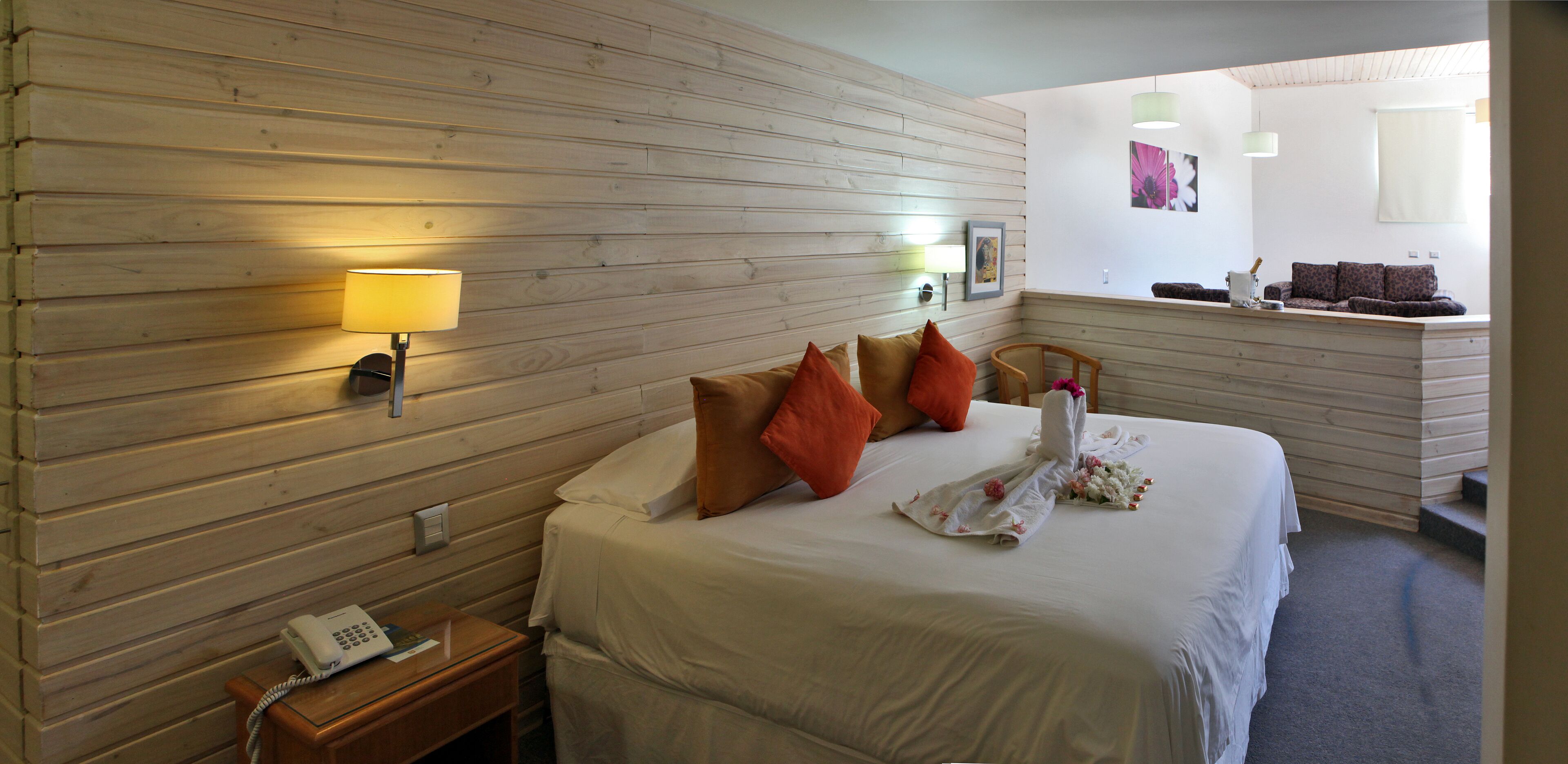 Quillayes Double Room | Caja de seguridad en la habitación y espacio para trabajar con laptop 