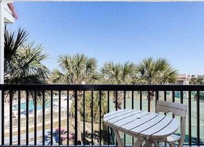 Balcony - 2 Bed, 2 Bath, Upgraded, Pool View - Ocean Village Club E35 (St. Augustine)
