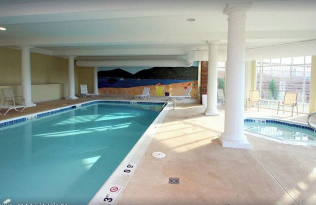 Indoor pool, outdoor pool