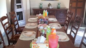 Free daily self-service breakfast