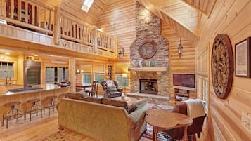 TV, fireplace, DVD player