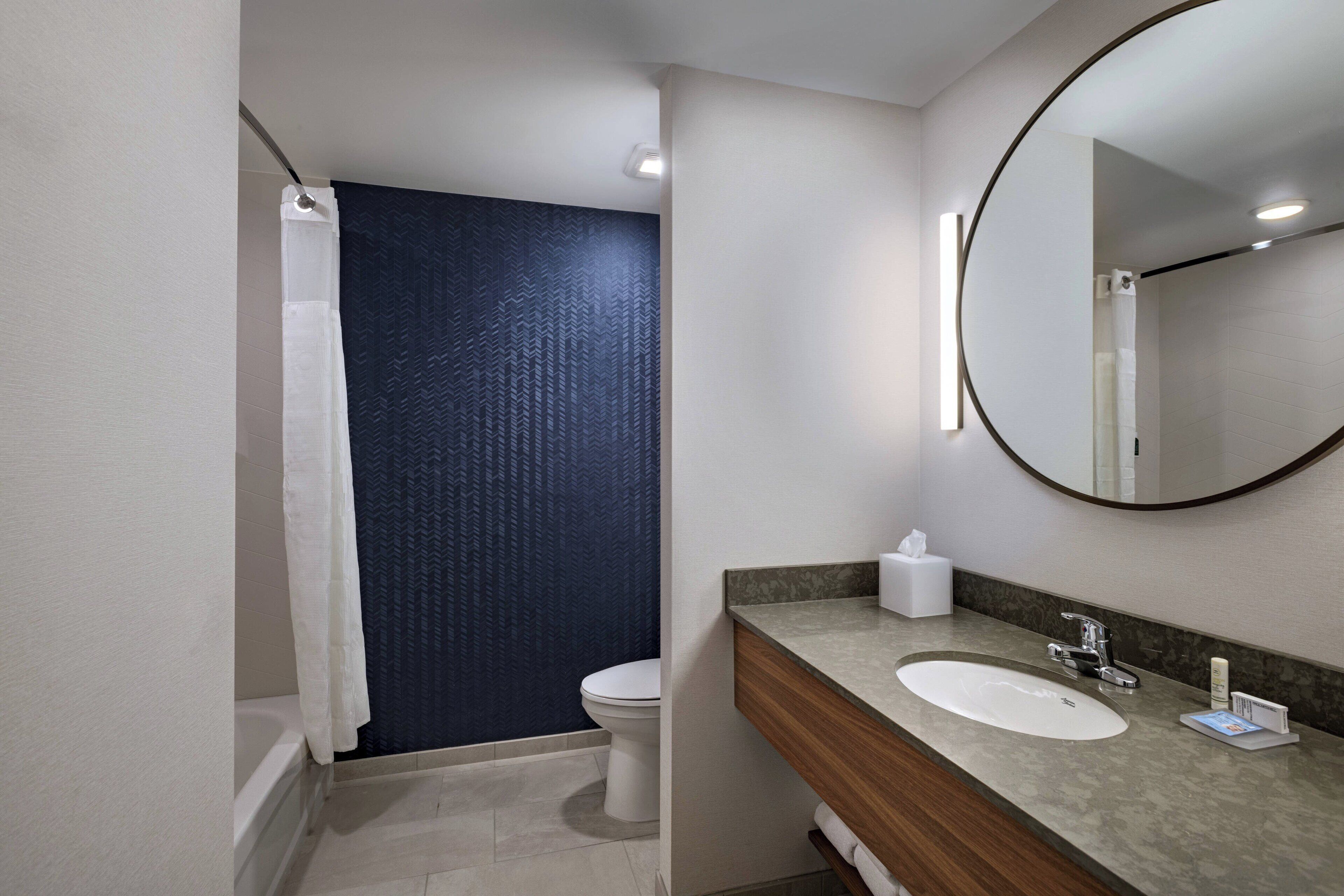 free toiletries, hair dryer, towels, soap