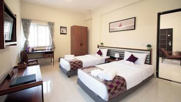 Desk, free WiFi, bed sheets, wheelchair access