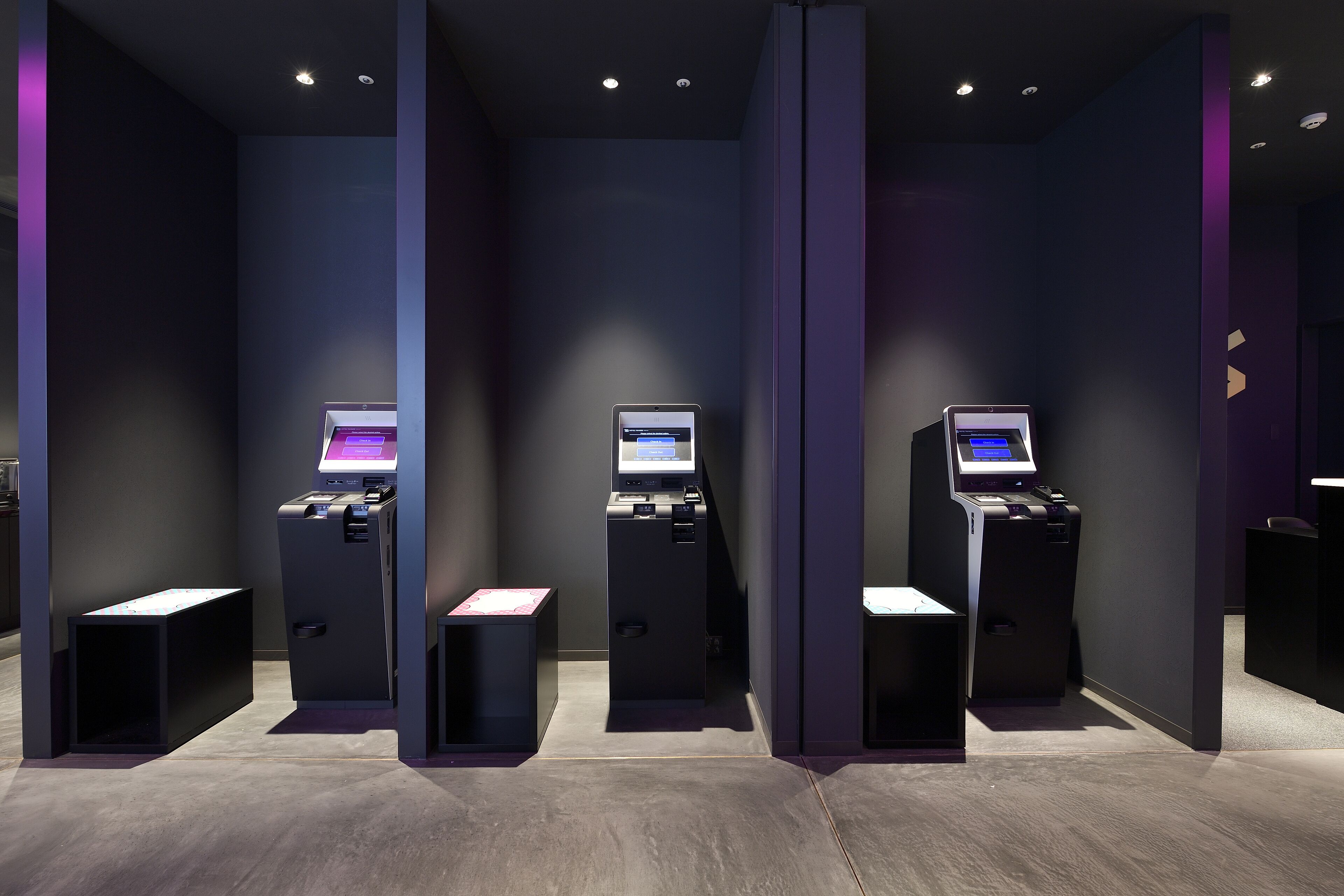 check-in/check-out kiosk