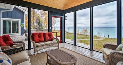 Fire Pit, Smart TV: Waterfront Charlevoix Home