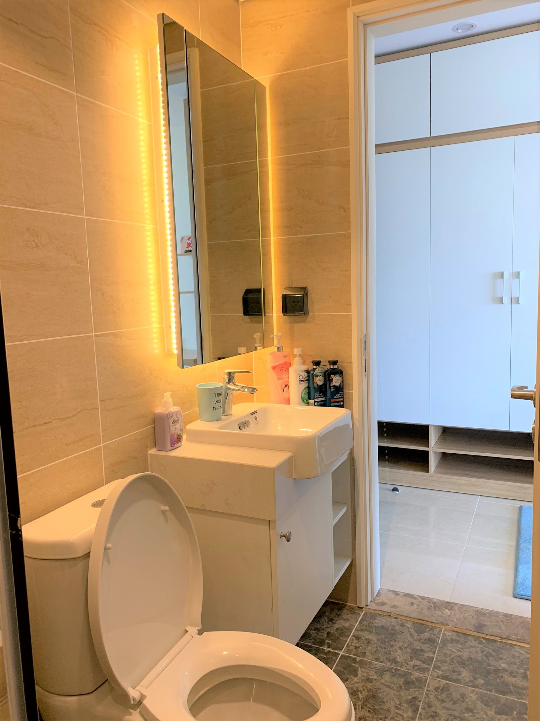 studio | bathroom | shower, rainfall showerhead, free toiletries, hair dryer