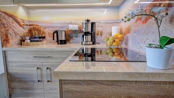 Premium Apartment, 1 Bedroom (301) | Private kitchen | Fridge, oven, stovetop, dishwasher